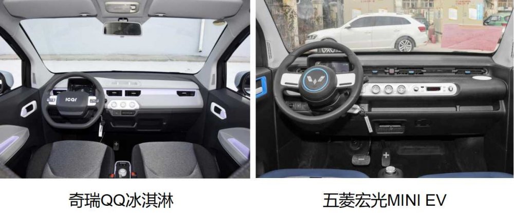 纯电小车实力比拼 奇瑞QQ冰淇淋对比五菱宏光MINI EV 到底谁更舒服